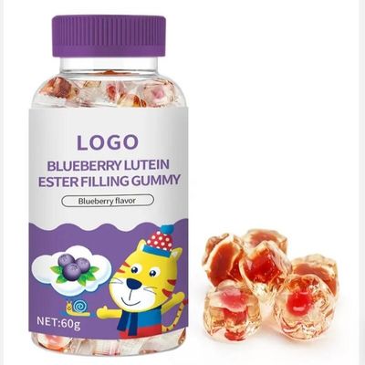 Vegan Blueberry Lutein Ester Gummies Protecting Kids' Eyesight with 2 Gummies Per Day