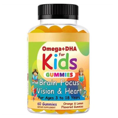60/90/120 Gummies Per Bottle Support Your Child's Health With Omega 3-6-9 Dha Gummies