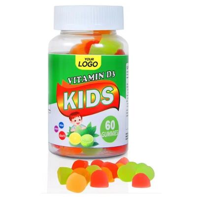 Dietary Nutritional Supplement Multivitamin Vegan Vitamin D3 Gummy For Kids Prevent Rickets