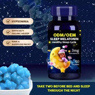 Melatonin Gummies Dietary Supplement For Kids Custom Formula Vegan Sleep Gummies