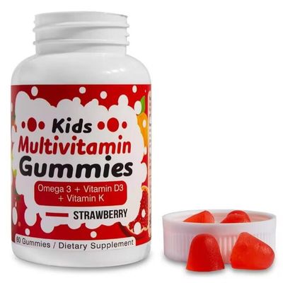 Whole Food Omega 3 Vitamin D3 Gummies For Children Anti-Fatigue Immune Support Supplement