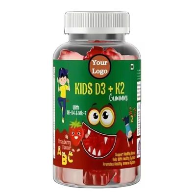 Vitamin K2 D3 Gummies For Kids 6 Months Shelf-Life Promotes Growth And Bone Strength