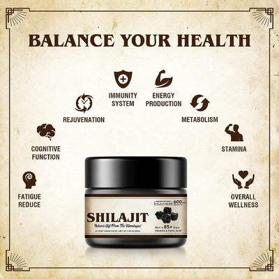 Pure Shilajit Resin Immune Support Pills Natural Herbal Supplement From Himalayas