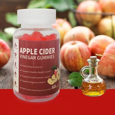 Apple Flavor Organic Apple Cider Vinegar Gummies Supports Gut Health And Metabolism Boost