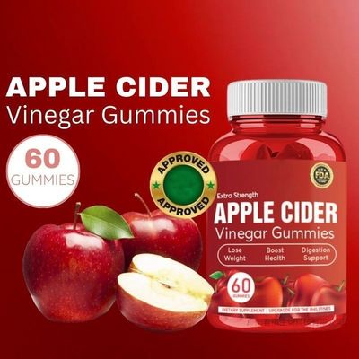 Apple Flavor Organic Apple Cider Vinegar Gummies Supports Gut Health And Metabolism Boost