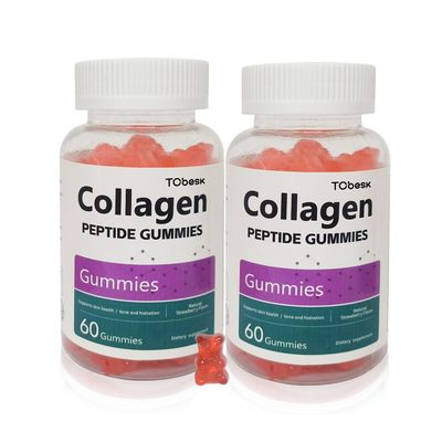 Women's Skin Health Support Vegan Collagen Peptide Gummies Natural Dietary Supplement