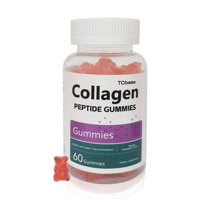 Women's Skin Health Support Vegan Collagen Peptide Gummies Natural Dietary Supplement