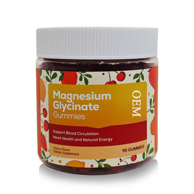 2 Gummies Daily Adult and Teenage Health Heart Magnesium Glycinate Dietary Supplement