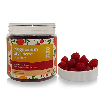 2 Gummies Daily Adult and Teenage Health Heart Magnesium Glycinate Dietary Supplement