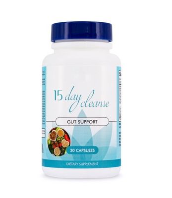 Powerful 15-Day Gut Health Cleansing Capsules with Senna Cascara Sagrada Psyllium Husk
