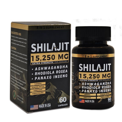 Boost Your Immune System and Energy with Pure Himalayan Shilajit Capsules 60 Capsules