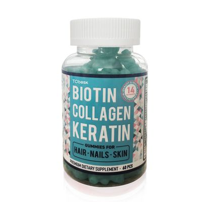 Experience the Benefits of Mixed Flavor Biotin Collagen Keratin Gummy Candy for Hair