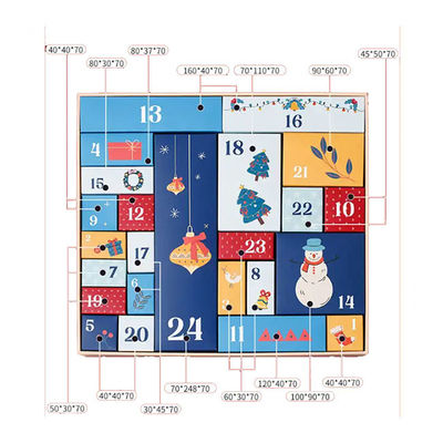 Medium Christmas Packaging With Snowflakes Pattern And Durable Features