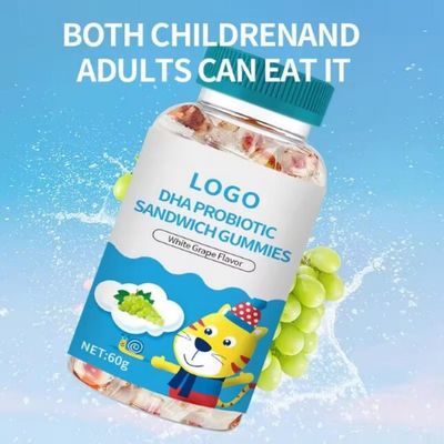 Kids Gut Health Balance Probiotic Gummies Multivitamin Dietary Supplement for Microbiome