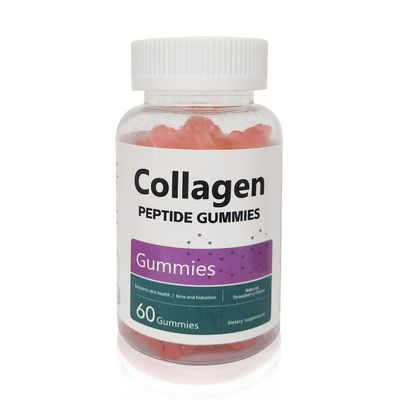 Skin Health Dietary Supplement Gluten Free Collagen Peptide Gummies Mixed Flavor